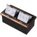 Dual Pop-Up Floor Box Electrical Kit (TR-20A, Bronze)