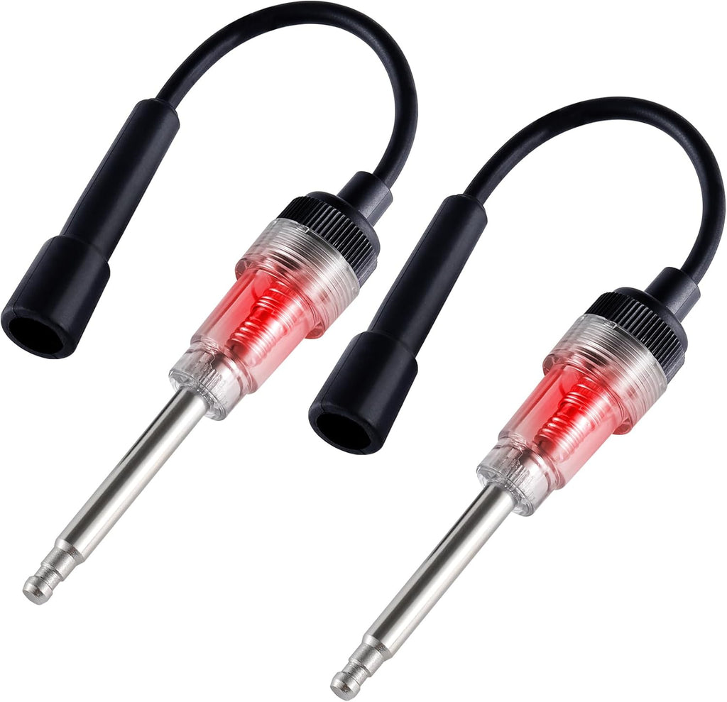 SINGARO 2PCS Inline Spark Plug Tester, Plug-in Engine Ignition Tester, Car Exterior Accessories, Automobile, Lawn Mower,Engine Verification-Armature Diagnostic Test Tool