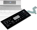 DG34-00043A Range Touch Control Panel, Replacement Touchpad Overlay for Stoves, Compatible with Models PD00051348, AP6244845, PS12086110, EAP12086110, NE59M4320SB/AA-00