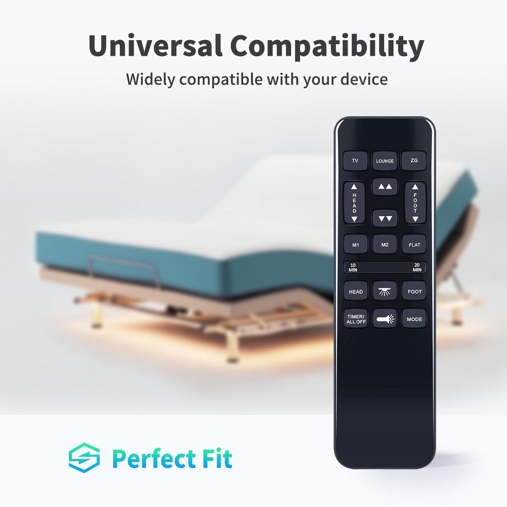 Replacement Remote Control for Richmat/Best Choice Products/GhostBed Compatible with HJH92S & HJH55 Adjustable Base Ergonomic Twin