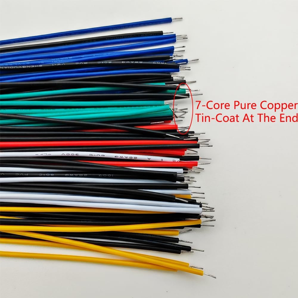 50pcs 110VAC 5mm LED Lights, Prewired 7.9 Inch V LED, Red/Yellow/Green/Blue/White