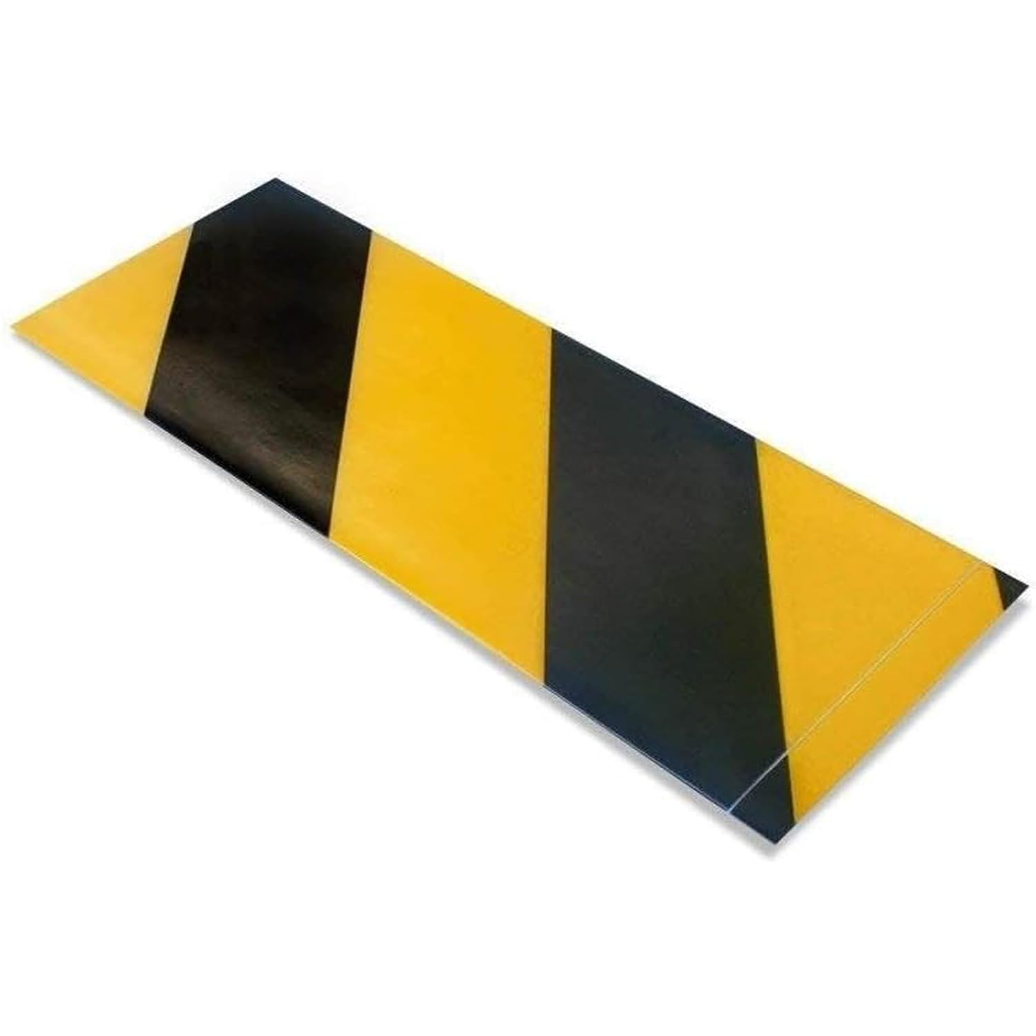 Mighty Line Floor Marking Tape Strips for Safety, Caution, Warning, Heavy-Duty, Peel and Stick, Adhesive, Industrial Quality, Yellow and Black Hazard, 2" by 10"