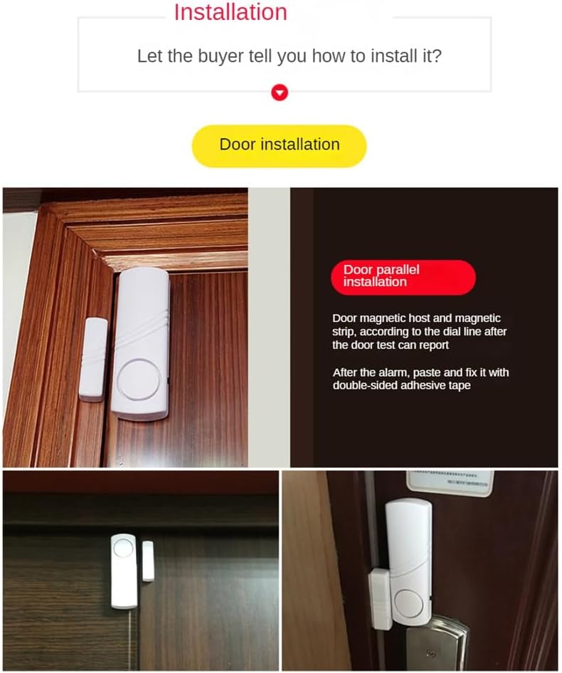 5Set/Lot Door and Window Magnetic Sensor Alarm Smart Home Security Protection Door Window Alarm