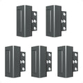 5 Pack Home Security Door Reinforcement Lock, Childproof Safety Door Lock Latch Stopper, Removable Screw-Mounted, Prevent Home Unauthorized Entry, Aluminum Construction, Withstands 800 lbs
