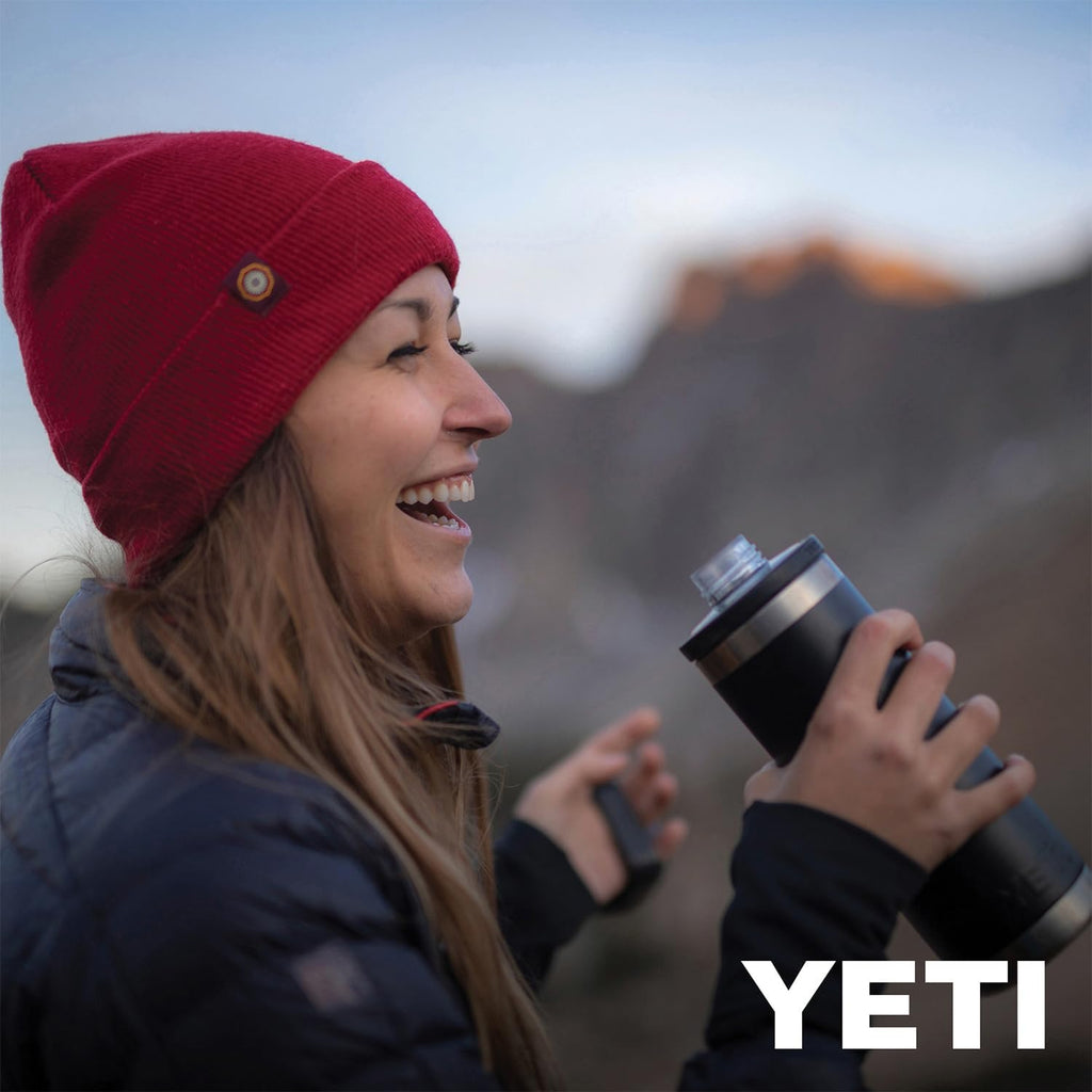 YETI Rambler 18 oz Bottle, Leakproof, Vacuum Insulated, Stainless Steel with Chug Cap, Papaya