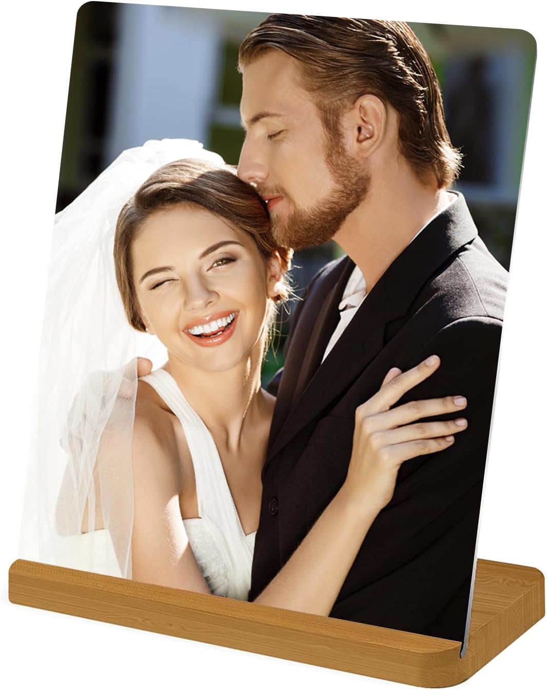 Custom Metal Photo Prints, Personalized Print Photos Frame for Desk, Customize Picture Frames Gifts for friend, remember, Lovers, Family Home