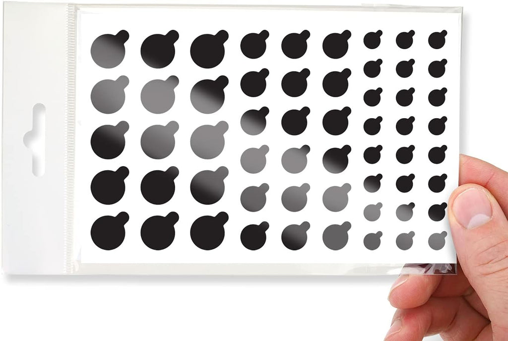 BLOCKED Stackable Webcam/Camera Vinyl Covers | 57 TabbedLow-Tack Restickable Webcam Sticker | Multiple Sizes | Black 57-Pack Tabbed (Ultra Glossy)