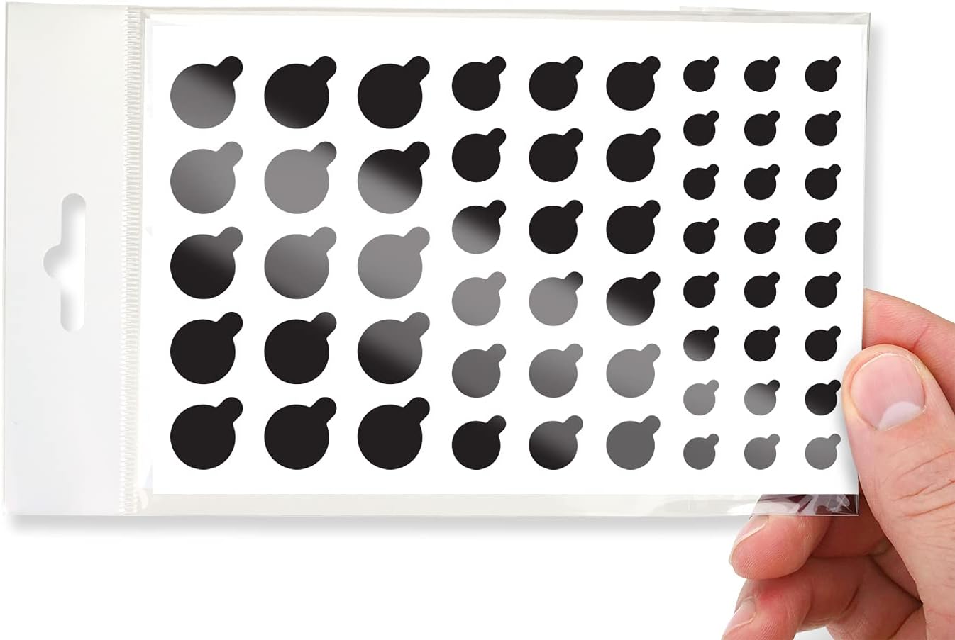 BLOCKED Stackable Webcam/Camera Vinyl Covers | 57 TabbedLow-Tack Restickable Webcam Sticker | Multiple Sizes | Black 57-Pack Tabbed (Ultra Glossy)