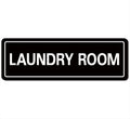 Laundry Room Sign, Premium Durable Acrylic Material, Super Strong Adhesive, Quick Installation, Suitable for Your Home and Business (9 × 3 Inches, Black)