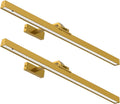 Picture Lights for Wall, 2PCS 24in Battery Operated Picture Light for Paintings CCT Dimmable Recharging Battery Wall Lamp with Remote Control for Living Room Gallery Dartboard Gold Color