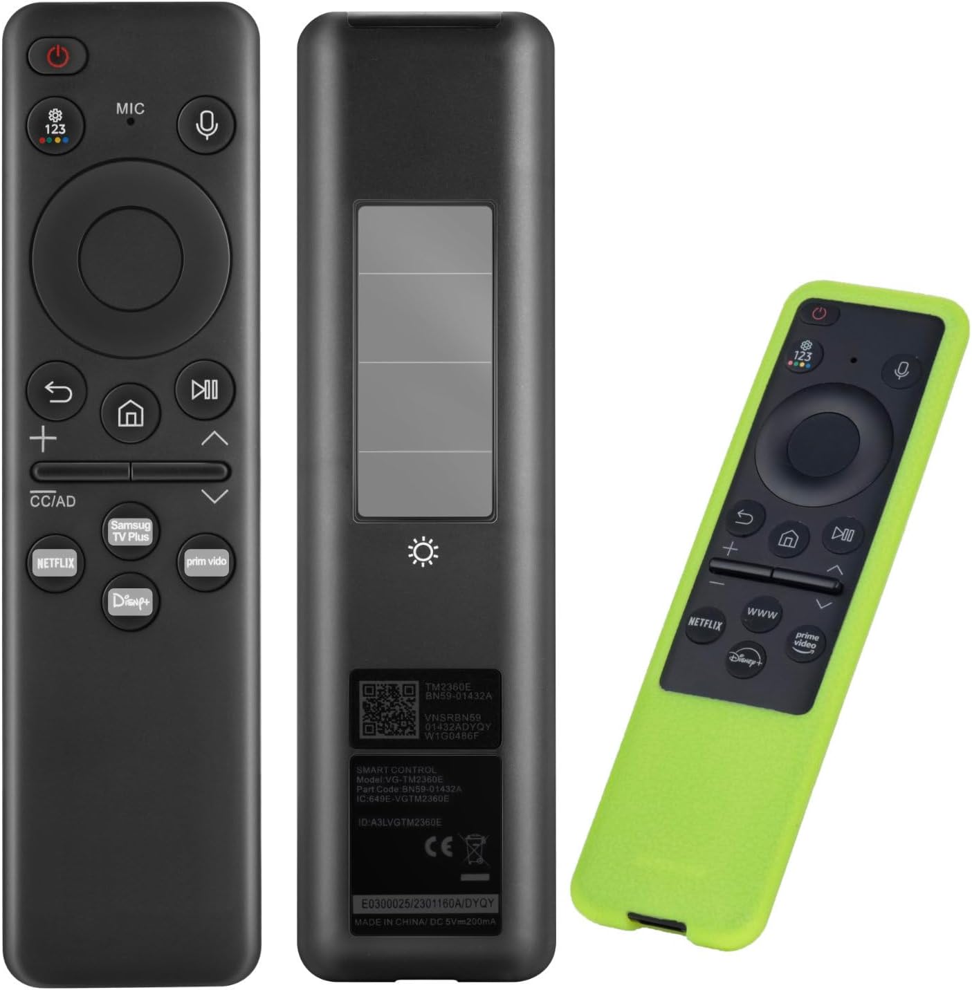 Replacement for Samsung BN59-01432A Solar Remote Control Compatible with Neo QLED 8K HDR Smart TVs