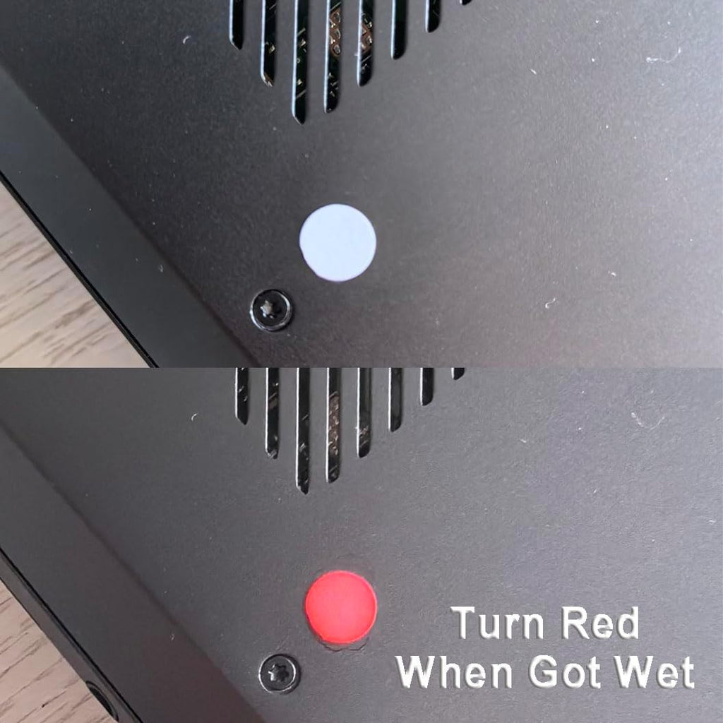 300pcs 0.24 inch Dot Water Sensitive Sticker Turn Red When Got Wet Device Potential Damage Indicator Warranty Void Instruction Liquid Sensor Label