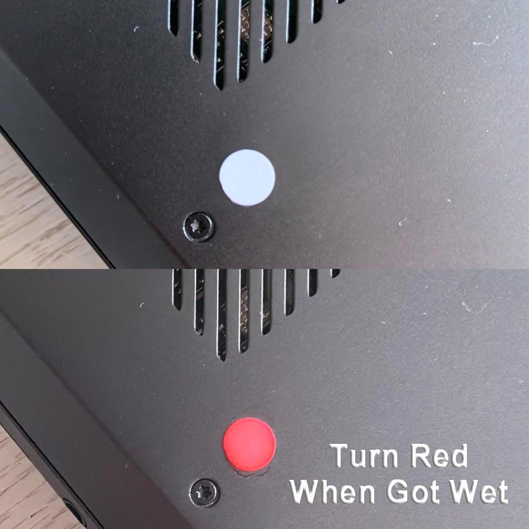 300pcs 0.24 inch Dot Water Sensitive Sticker Turn Red When Got Wet Device Potential Damage Indicator Warranty Void Instruction Liquid Sensor Label