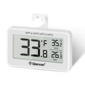 Geevon Refrigerator Thermometer Digital Fridge Thermometer IP65 Waterproof with Large LCD Display,Max/Min Record Function,Magnetic Back,for Fridge,Freezer Scenarios (White-1Pack)