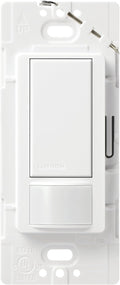 Lutron Maestro Motion Sensor Light Switch Indoor for Bathroom, Garage, Laundry Room, Closet, Occupancy Sensor Light Switch, Single-Pole, No Neutral, MS-OPS5M-WH