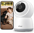 ieGeek 2K Indoor Home Security Cameras，360° Pet Camera with Auto Tracking, Motion & Sound Detection，3MP Night Vision, 2.4G/5G WiFi Dog Camera with Phone App, Cloud & Memory Storage, Works with Alexa