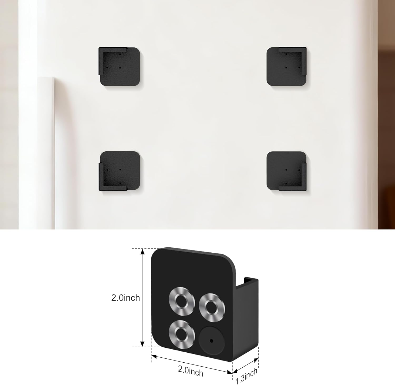 KPCB Tech 4 PCS Magnetic Corners for Most Digital Picture Frames, Electronic Photo Frame Accessories with Strong Magnets, Easy Mounting on Refrigerator & Any Magnetic Surfaces