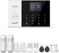 LWOHSI Smart Home Alarm,GSM 4G/WiFi Home Security Systems with DIY Door Window Sensors and Motion Sensors,Loud Siren,Remote,Work with Google for House,Villa,Apartment,No Contract Fee