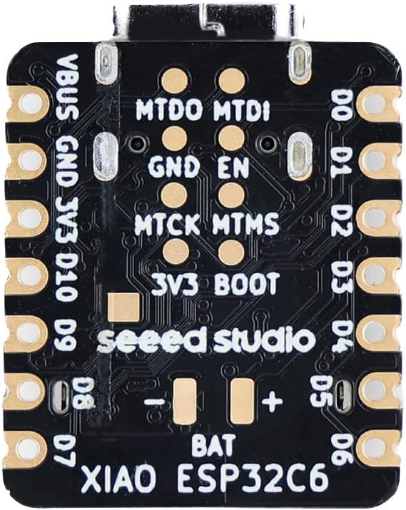 Seeed Studio XIAO ESP32C6-2.4 GHz WiFi 6, Bluetooth 5.3, Zigbee, Thread (802.15.4), ESP Rain Maker, AWS IoT, Support Microsoft Azure, Smart Home