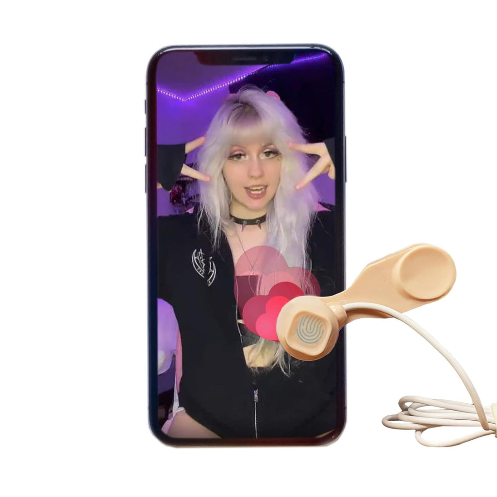 Annrybor Screen Auto Clicker For Phone:3 Speed Physical Tapper, Simulated Finger Continuous Click, Compatible With Android And IOS, Suitable For Tik Tok Live, Lightning Deal, Reward Tasks (PINK)