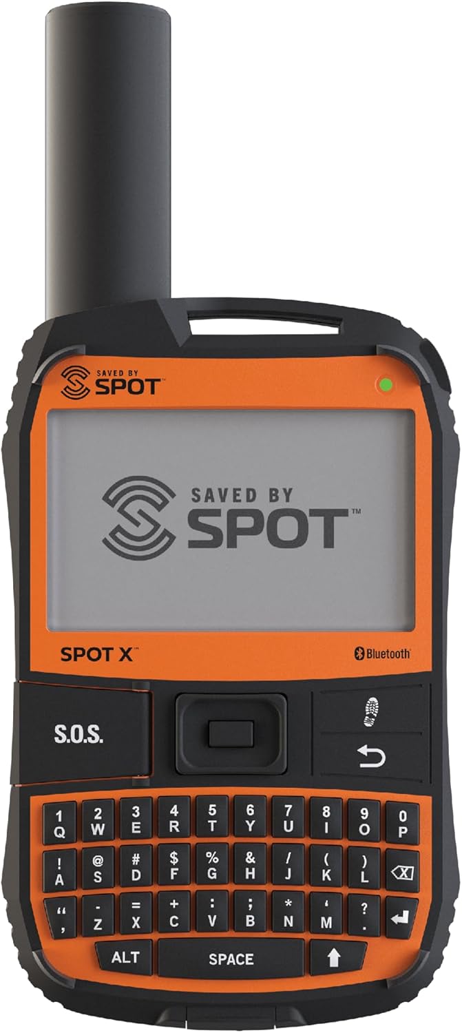 Spot X with Bluetooth 2-Way Satellite Messenger | SOS Protection | Handheld Portable 2-Way GPS Messenger for Hiking, Camping, Cars| Globalstar Satellite Network Coverage | Subscription Applicable