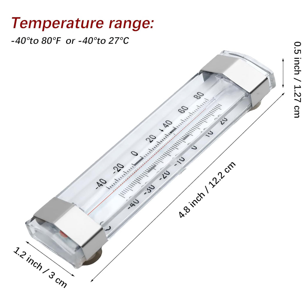 9 Pcs Freezer Kitchen Thermometer Refrigerator Thermometer Fridge Thermometer Freezer Cooler for Kitchen Restaurant Home Decoration