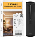 BTF-LIGHTING RC07RFB & C01RF RF 2.4GHz Wireless Tuya Controller Kit Magnetic Wall-Mounted, Dim Brightness,Touch Slide Control for PWM(+V -V) 2PIN SMD FCOB Single Color LED Strip Light DC5V DC12V DC24V