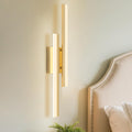 LED Wall Sconce Gold Modern Remote Wall Light Fixtures for Living Room, Dimmable LED Vanity Light Indoor Remote Wall Sconce for Bedside Bedroom Bathroom Dining Room, 23.6inch 1 Pack
