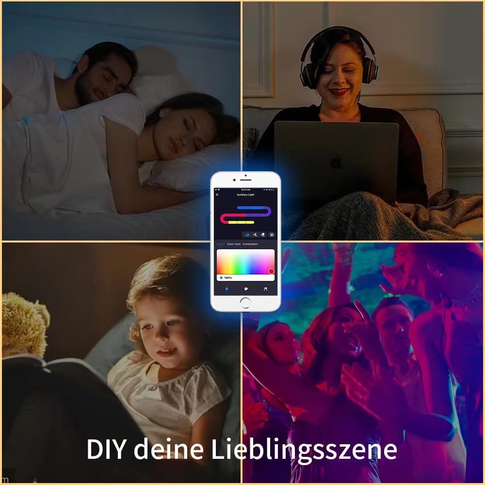 12" Smart Decorative Lamp, Light Painting, Recessed Ceiling Light, Compatible with Alexa, Google Home, for Bedroom, Study, Living Room Voice/Remote/App Controls,Smart Ceiling Light.