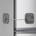 Refrigerator Lock, Combination Lock for Refrigerator Cabinets, Drawers, Heavy Duty Fridge Lock, Easy Install No Keys Needed (Gray-1Pack)