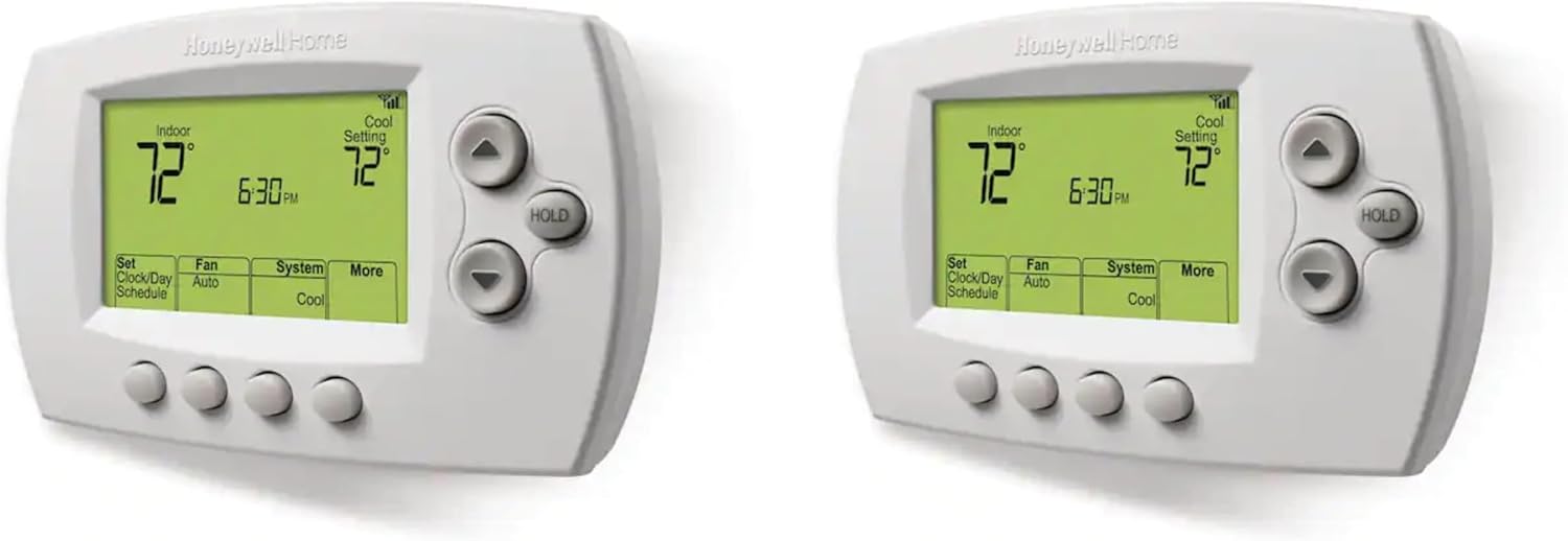 Honeywell Home RTH6580WF Wi-Fi 7-Day Programmable Thermostat, White (Pack of 2)