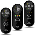 3 Packs Carbon Monoxide Detectors Plug-in, 4-in-1 CO & Gas Leak Alarm with Digital Display and 85dB Alert, Easy Install for Bedroom, RV, Camper — Portable Protection Anytime