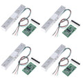 ShangHJ 4 Sets Digital Load Cell Weight Sensor + HX711 ADC Module Weighing Sensor for Arduino DIY Portable Electronic Kitchen Scale Kit (10kg)