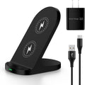 Samsung Wireless Phone Charger Stand for Android Samsung Galaxy S25 Ultra S25 FE S24 Plus Z Flip7 S23,Wireless Charging Station for Google Pixel 10/10 Pro XL/Fold/9a/9Pro/8/7,iPhone 17 16 with Adapter