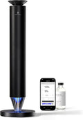 Waterless Scent Diffuser Starter Kit - 1500 Sq Ft Coverage, Alloy Atomization System,Mood Light,Smart Rechargeable Hotel Scent Diffuser, Including 120ml Essential Oil, for Home,Large Room,Spa,Black
