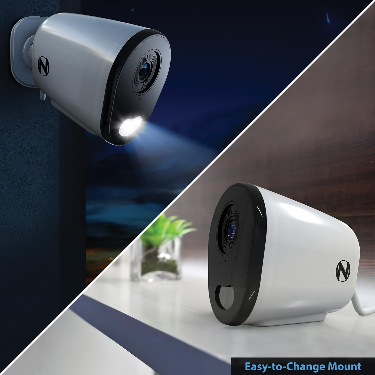 Night Owl 10 Channel Bluetooth Video Home Security Camera System with (6) Plug-in Wi-Fi 2K HD Indoor/Outdoor Spotlight Cameras with 2-Way Audio and 1TB Hard Drive (Expandable up to 10 Cameras)