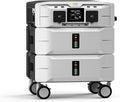 IEE SP5000 Portable Power Station, 5120Wh LFP Battery, Expandable to 10kWh, 120/240V 5000W AC Output(Peak 9000W), Solar Generator for Home Use, Camping Accessories, Emergencies, Power Outages, RVs