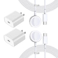 Fast Charging for Apple Watch Charger,2Pack PD USB C Fast iWatch Charger Block with 6FT Magnetic Wireless Cable for iWatch Charging Compatible with Apple Watch Series 11/10/9/8/7/6/SE2/5/4/3/2/1/Ultra