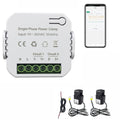 Energy Monitor, Home Smart Single Phase Clamp Electricity Meter with 2 * 120ACT Current Transformer, WiFi, Real-Time Electricity Monitor/Meter, Solar/Network Metering