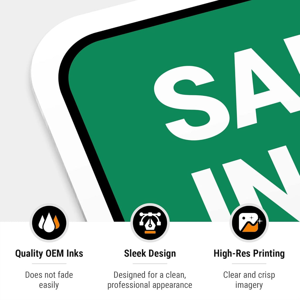 Safety Instructions Body Harness Required for Entry Sign, 24x30 Inches, Rust Free .063 Aluminum, Fade Resistant, Made in USA by Sigo Signs