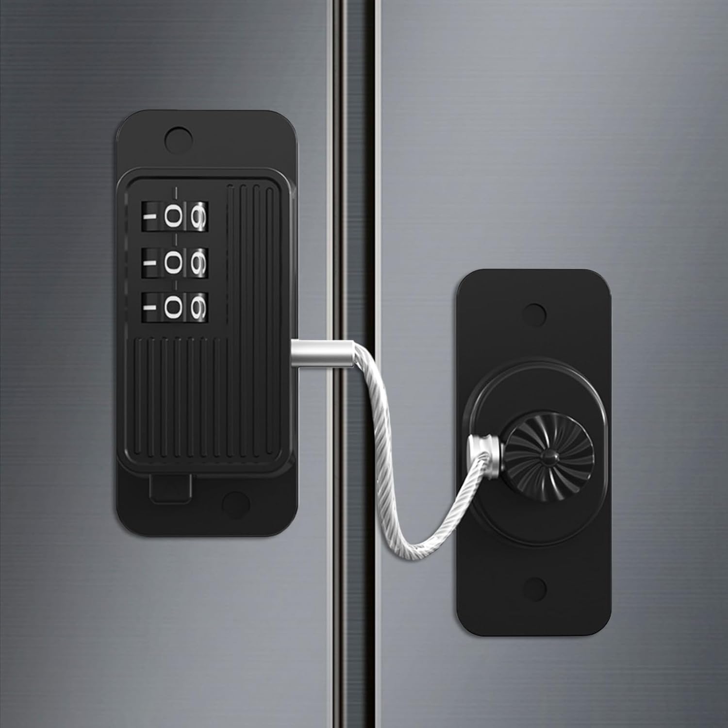 Heavy Duty Combination Refrigerator Lock (1 Pack) - Cabinet Locks Baby Proofing, No Drilling Adhesive Fridge Locks, for Fridge, Cabinets, Drawers, Window and Child Safety Cabinet Lock