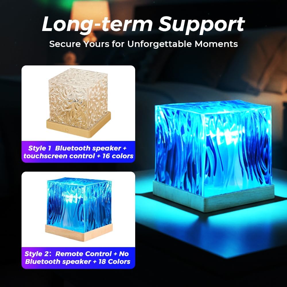Northern Lights Projector with Remote, 18-Color Aurora Night Light for Bedroom, Galaxy Projector for Teens, Christmas Gift for Boys & Girls (Wood Base)
