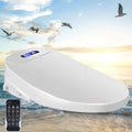 Electric Bidet Toilet Seat, Filtered & Unlimited Warm Water, 8 Modes Spa Wash, Warm Air Dryer, Heated Seat, Self-Clean Stainless Steel Nozzle, HD Night Light. 10-year warranty. (TB-38E,Elongated)