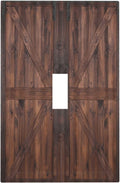 Decorative Light Switch Cover Plate Vintage Brown Farmhouse Barn Door 1 Gang Single Toggle Wall Plates for Electrical Outlets Outlet Covers Switch Plate Covers Faceplate for Bedroom Home Decor