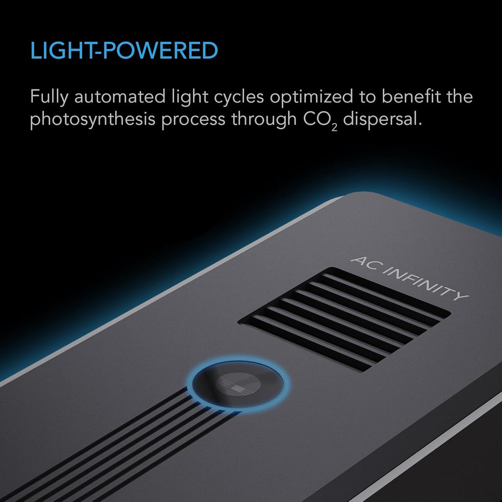AC Infinity CO2 + Light Sensor, Exclusively Assists Controller AI+ Dynamically to Learn and Manage Equipment; CO2 Data Tracking Enables Smart Fan Programming for Optimized FAE, Day & Night Scheduling