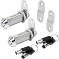 Cam RV Storage Locks Keyed Alike, 1-1/2" Fits 1-1/4" Max Door Thickness, Compartment Locks for Camper Trailer Cabinet With Keys (2 Pack)