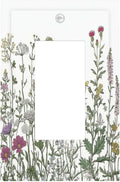 Vintage Herbs Wildflowers Plant Floral Decorative Outlet Covers 1 Gang Single Rocker Light Switch Cover Plate Wall Plates Gfci Faceplate For Bed Room Home Decor