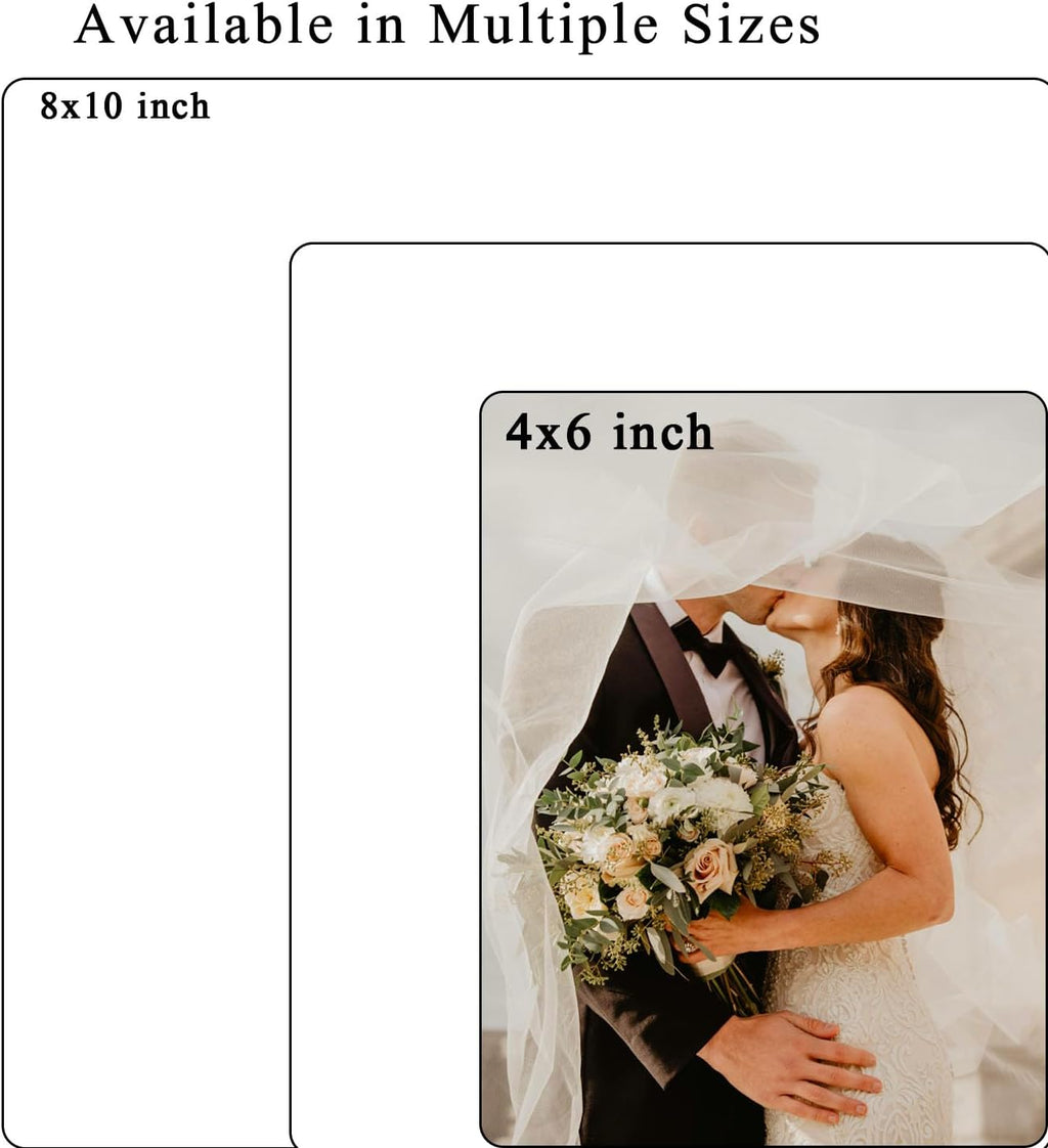 Custom Metal Photo Prints, Customize Frames with Your Pictures, Personalized Picture Gifts for Lovers, Couples, Family and Home Decor, StyleG, XY1101
