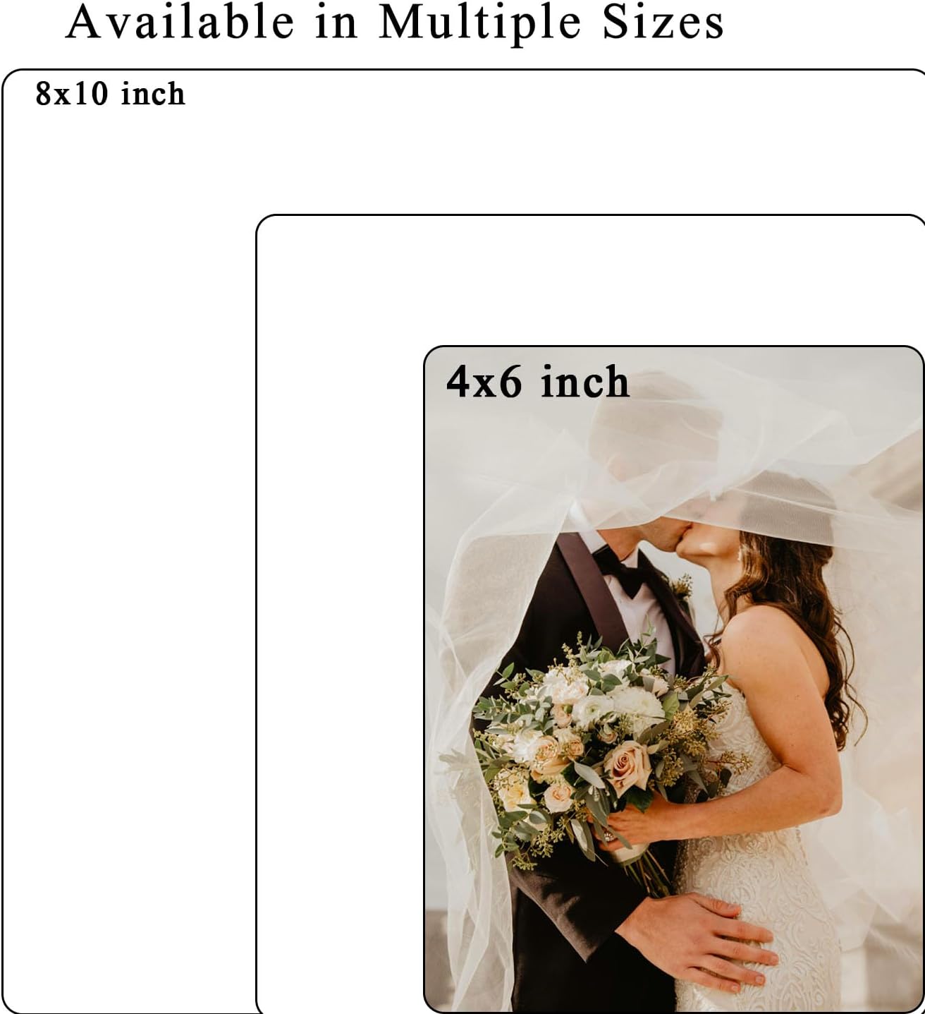 Custom Metal Photo Prints, Customize Frames with Your Pictures, Personalized Picture Gifts for Lovers, Couples, Family and Home Decor, StyleG, XY1101