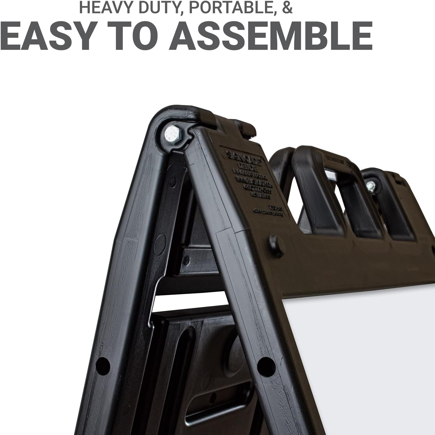 GotPrint Custom A-Frame Sign | 24"x36" Design Your Own Sign Add Text/Image/Logo | Signicade Outdoor Sandwich Board with Deluxe Stand, Black